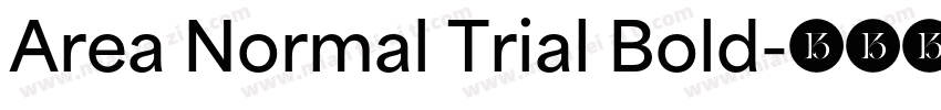 Area Normal Trial Bold字体转换